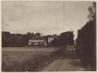 Een nog landelijke Benoordenhoutseweg met het huis Bosch- en Duinzicht. Foto door onbekende fotograaf, circa 1890. Identificatienummer 0.08277.